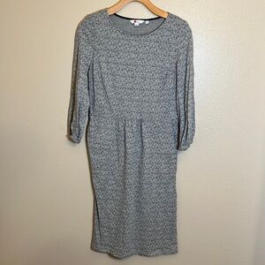 Boden Long Sleeve Stars Cotton Dress